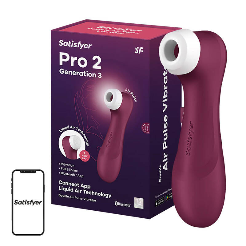 Masseur clitoridien avec application Satisfyer Pro 2 Gen 3 (rouge)