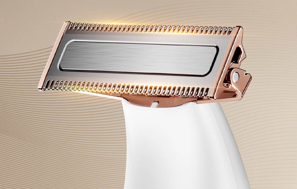 Gros plan de la tête de la tondeuse