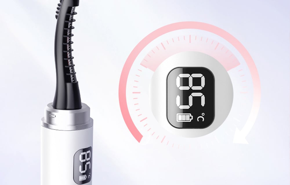 Recourbe-cils électrique avec affichage