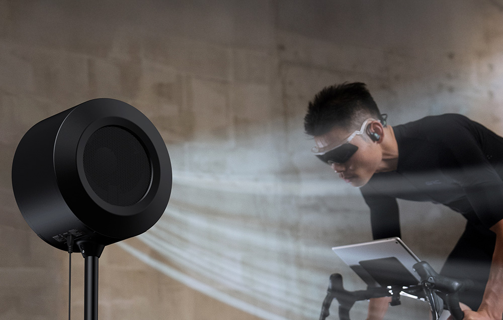 Entraîneur de vélo avec ventilateur soufflant