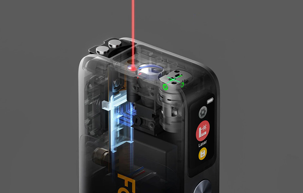 Mètre laser 3-en-1 avec laser