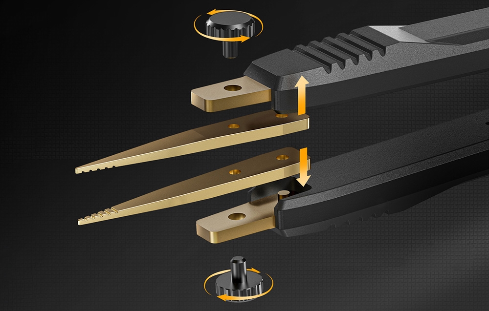 Détails des pointes interchangeables