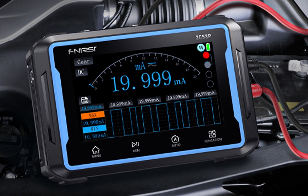 FNIRSI 2C53P analysant des signaux