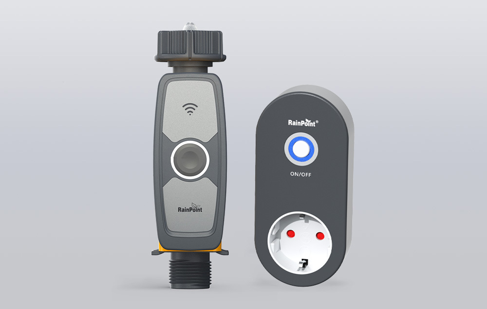 Passerelle Wi-Fi RainPoint de couleur grise.
