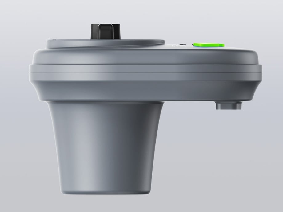 Vue latérale du contrôleur RainPoint sous forme de superposition de vanne.