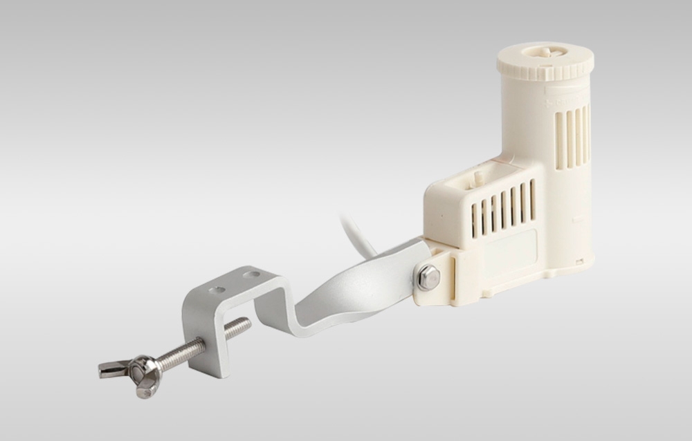 Capteur de pluie crème avec support de montage et cordon d'alimentation