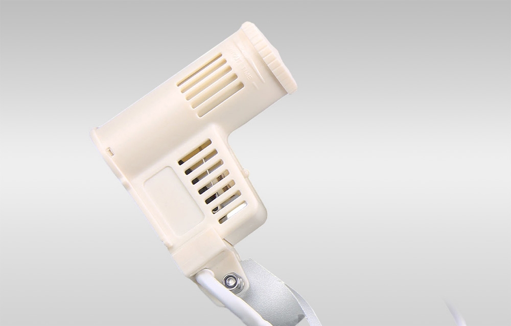 Vue latérale du capteur de pluie avec évents et support attaché